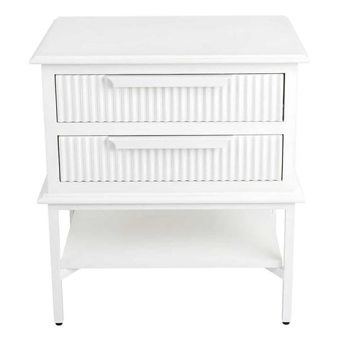 Aimee Bedside Table - Small All White
