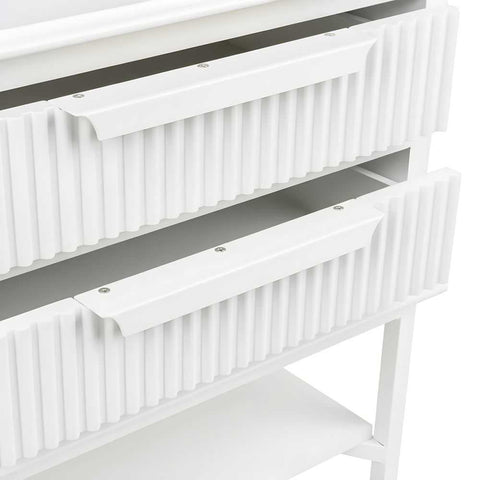 Aimee Bedside Table - Small All White