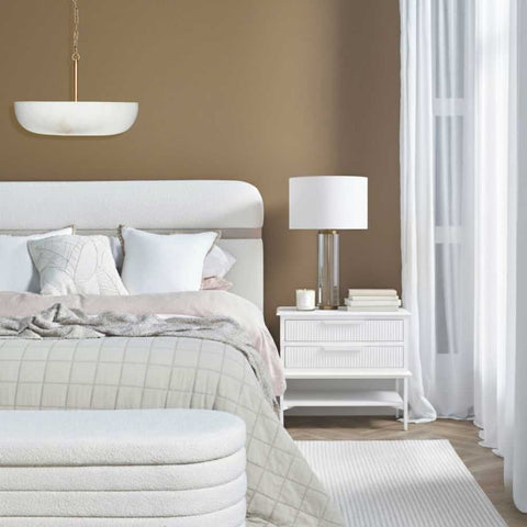 Aimee Bedside Table - Large All White - OUTLET NSW