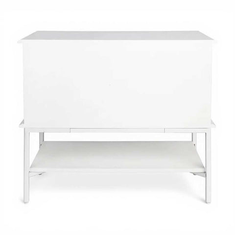 Aimee Bedside Table - Large All White - OUTLET NSW