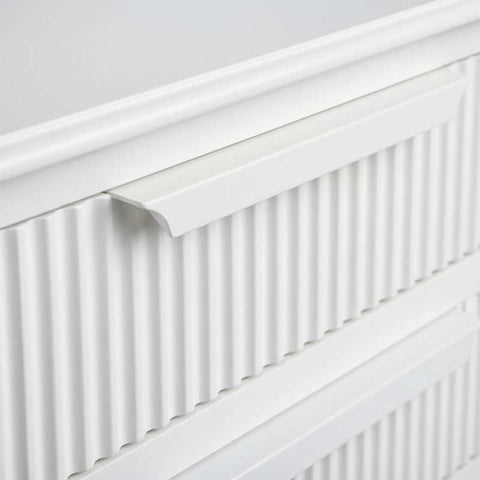 Aimee Bedside Table - Large All White - OUTLET NSW