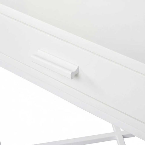 Nessa 1 Drawer Bedside Table - All White