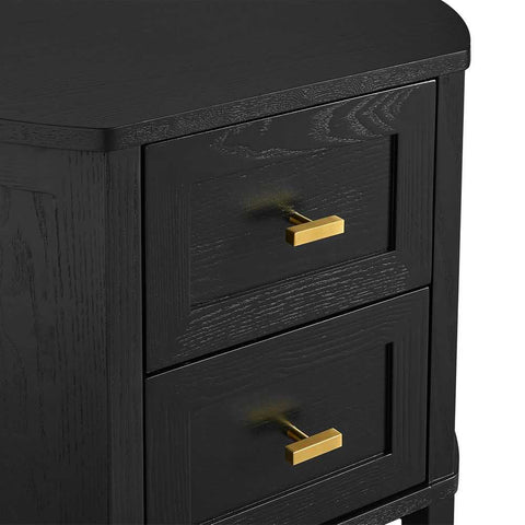 Theodore Bedside Table - Small Black