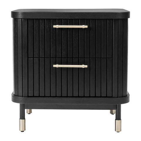 Sophia Bedside Table - Black - OUTLET NSW