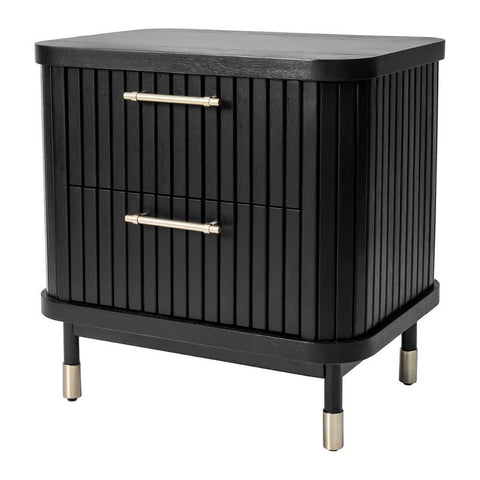 Sophia Bedside Table - Black - OUTLET NSW