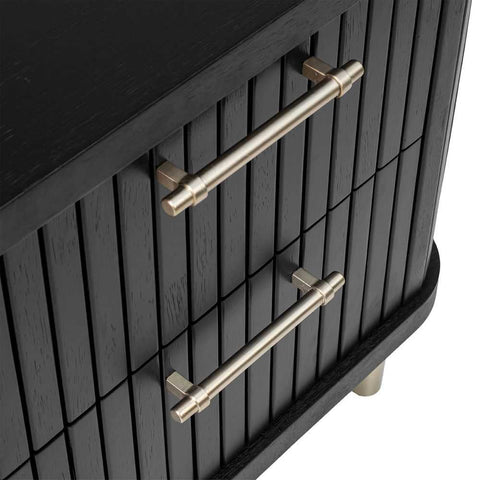 Sophia Bedside Table - Black - OUTLET NSW