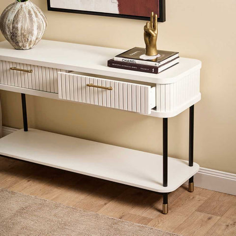 Sophia 140cm Console Table - White