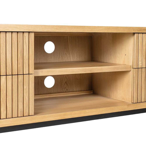 Sophia 200cm Oak Entertainment Unit - Natural