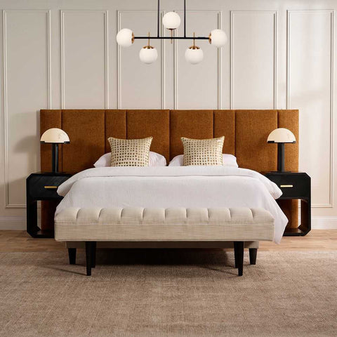 Bronx 325x130cm King Bedhead - Butterscotch