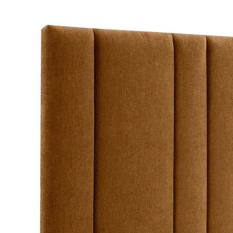 Bronx 277x130cm Queen Bedhead - Butterscotch