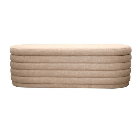 Demi Storage Bench Ottoman - Beige