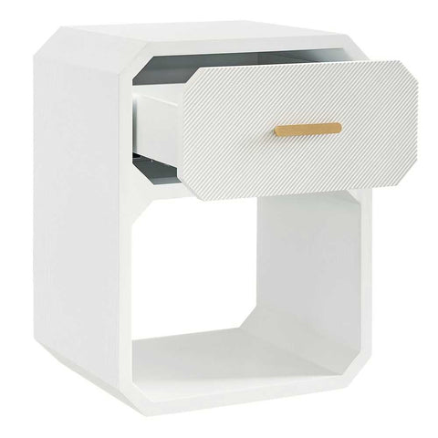 Anderson Bedside Table - Small White