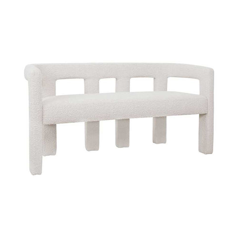Lorenzo 2 Seater Sofa Bench - Ivory Boucle - Lorenzo 2 Seater Sofa Bench - Ivory Boucle - Eleganté