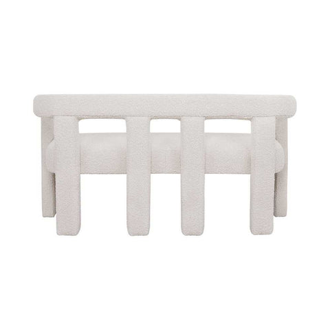 Lorenzo 2 Seater Sofa Bench - Ivory Boucle - Lorenzo 2 Seater Sofa Bench - Ivory Boucle - Eleganté
