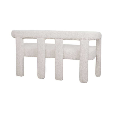 Lorenzo 2 Seater Sofa Bench - Ivory Boucle - Lorenzo 2 Seater Sofa Bench - Ivory Boucle - Eleganté