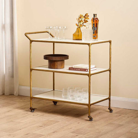 Heston Marble Bar Cart - OUTLET NSW