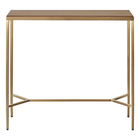 Chloe 90cm Timber Console Table - Gold
