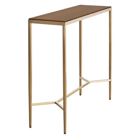 Chloe 90cm Timber Console Table - Gold