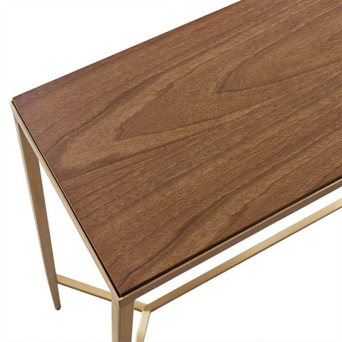 Chloe 90cm Timber Console Table - Gold
