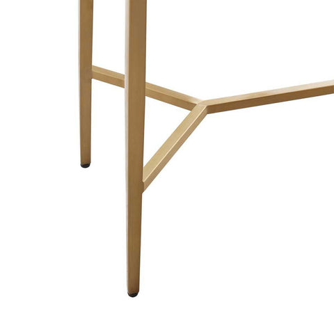 Chloe 110cm Dusty Jade Marble Console Table -  Gold