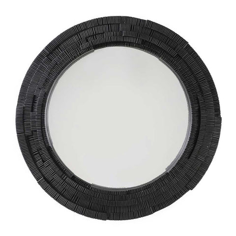 Dunbar Round Wall Mirror - Black