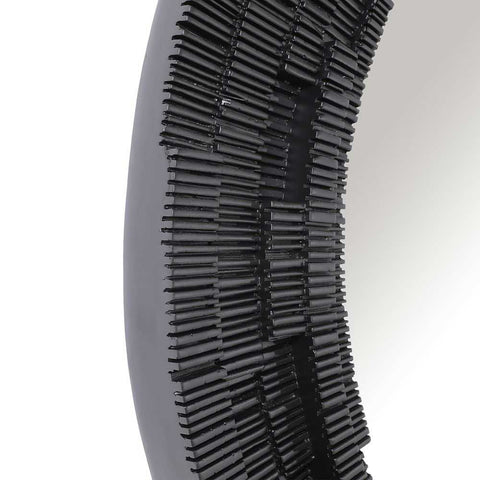 Dunbar Round Wall Mirror - Black