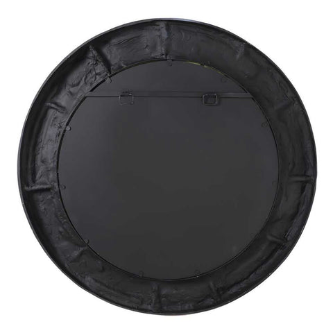 Dunbar Round Wall Mirror - Black