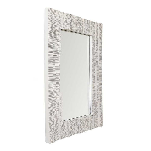 Dunbar Rectangle Wall Mirror - White