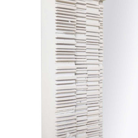 Dunbar Rectangle Wall Mirror - White