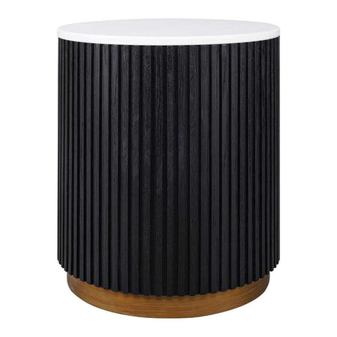 Mason Round Side Table - Black - OUTLET NSW