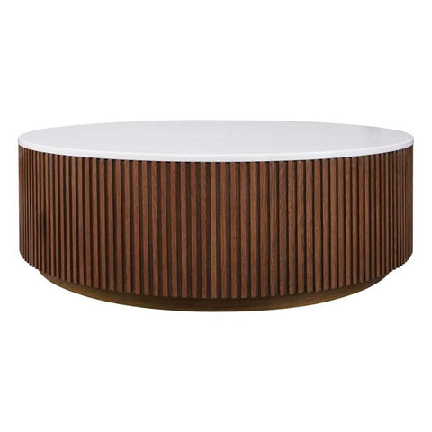 Mason Round Coffee Table - Large Walnut