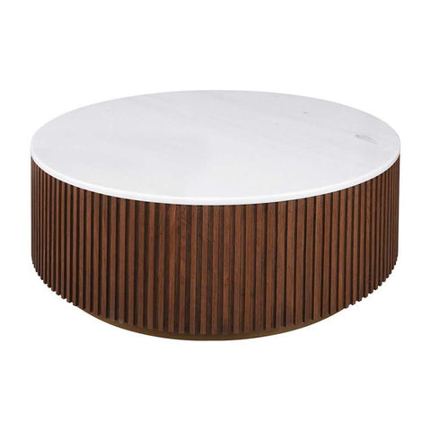 Mason Round Coffee Table - Medium Walnut