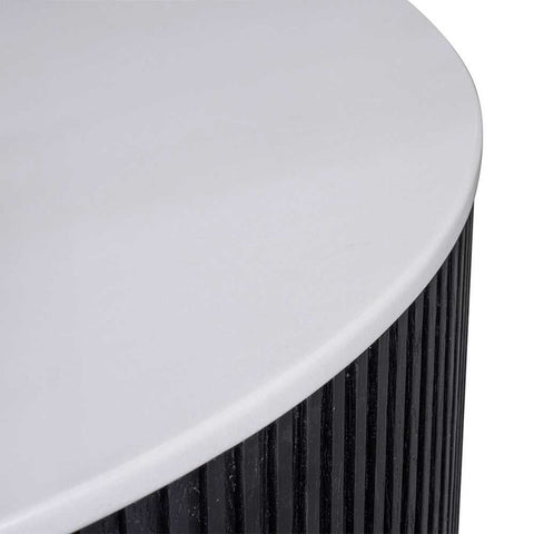Mason Round Coffee Table - Large Black