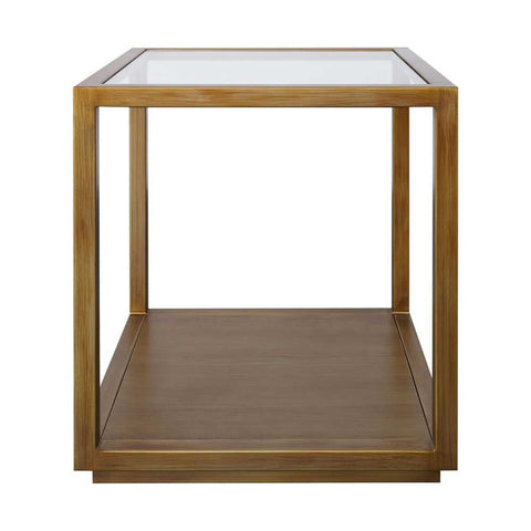 Sadie Square Side Table - Large Antique Gold