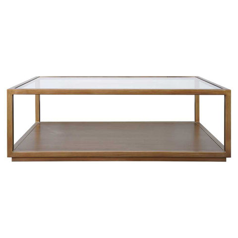 Sadie Rectangle Coffee Table - Antique Gold