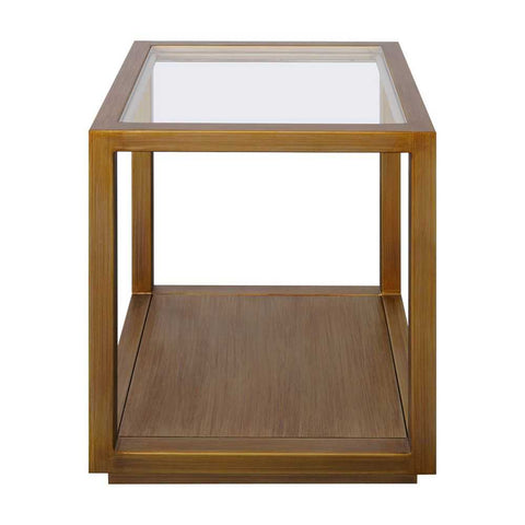 Sadie Square Side Table - Medium Antique Gold