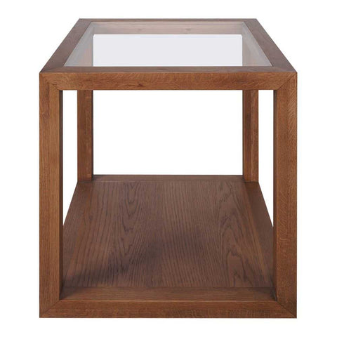 Sadie Oak Square Side Table - Large Walnut