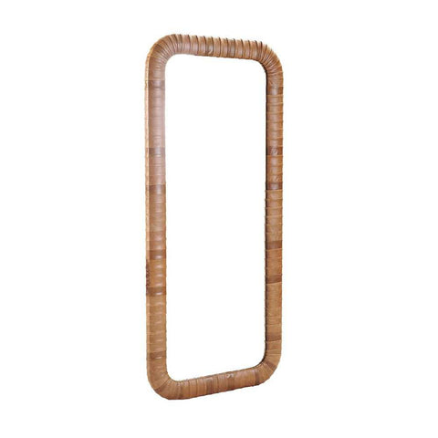 Sienna Leather Floor Mirror