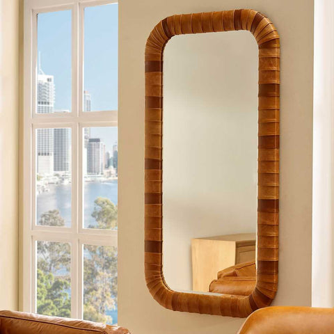 Sienna Leather Wall Mirror