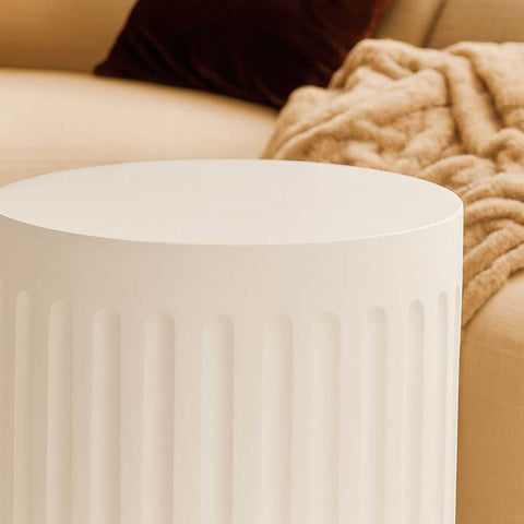Caleb Side Table - White