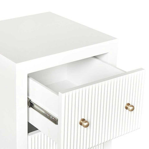 Ariana Bedside Table - Petite White