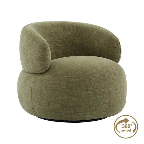 Greenwich Swivel Occasional Chair - Sage Chenille
