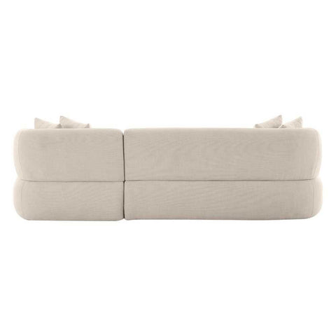 Greenwich Modular 3 Seater Sofa w Right Chaise - Natural Chenille