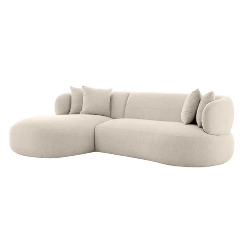 Greenwich Modular 3 Seater Sofa w Left Chaise - Natural Chenille