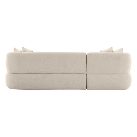Greenwich Modular 3 Seater Sofa w Left Chaise - Natural Chenille