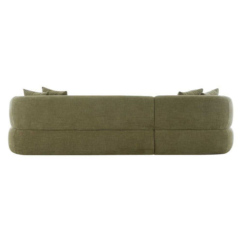 Greenwich Modular 3 Seater Sofa w Left Chaise - Sage Chenille