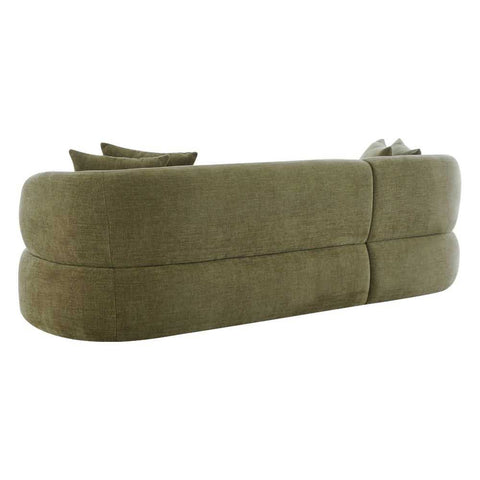 Greenwich Modular 3 Seater Sofa w Left Chaise - Sage Chenille