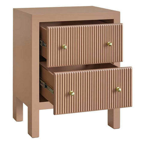 Ariana Bedside Table - Small Mocha Mousse