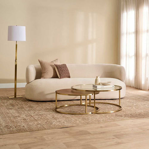 Greenwich 3 Seater Sofa - Natural Chenille - Greenwich 3 Seater Sofa - Natural Chenille - Eleganté
