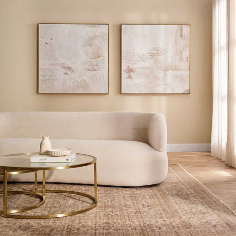 Greenwich 3 Seater Sofa - Natural Chenille - Greenwich 3 Seater Sofa - Natural Chenille - Eleganté